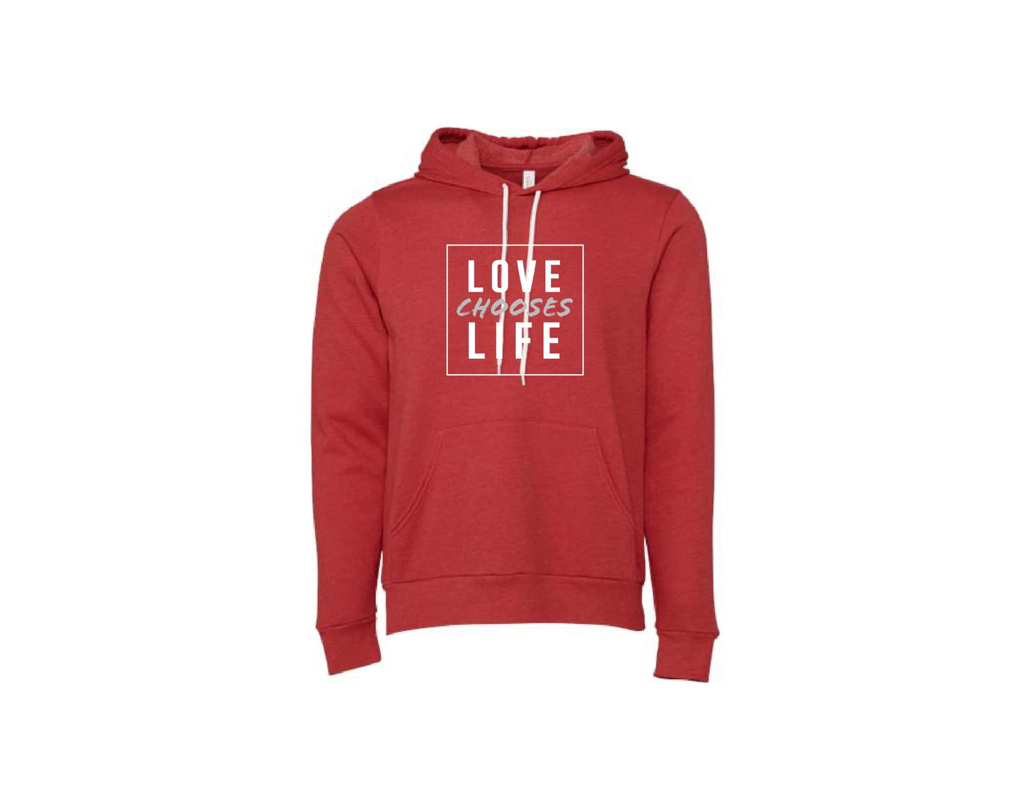 Love Chooses Life Pull over Hoodies