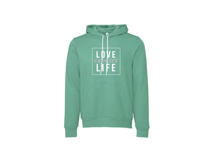 Love Chooses Life Pull over Hoodies